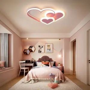 Modern Kids Cloud LED Ceiling Lights Bedroom Acrylic Heart Shape LED Ceiling Lamp