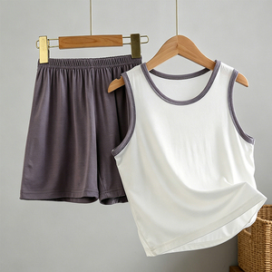 Vêtements d'intérieur pour enfants, ensembles pour garçons et filles, pyjamas pour bébés, vêtements climatisés, shorts à manches courtes - Product Image 3
