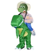 Satış yeni şişme bisiklet dinozor giyim sevimli dinozor bebek giyim cosplay şişme kostüm dinozor