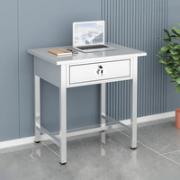 Établi de bureau et tiroir en acier inoxydable 304 de conception moderne pour le bureau et l'hôpital Établi d'atelier de laboratoire informatique