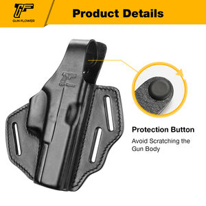 Volnerflederen Holster Voor Rechtshandige Tailleband Aan De Buitenkant - Product Image 4