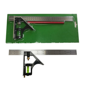 Stainless Steel <b>Combination</b> <b>Square</b> 3 In With Level For Woodworking And Carpentry - Product Image 1