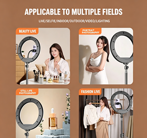 Feixiang F5 Support de Lumière d'Appoint <span class=keywords><strong>YouTube</strong></span>/TikTok - 10W, Largeur 55-92cm, Pliable, Portable, Température de Couleur Réglable 3000-6500K, Alimentation USB - Product Image 1