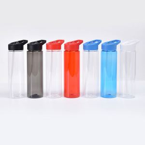 Custom Logo 24oz <b>Plastic</b> Sport Water Bottle with <b>Straw</b> BPA Free Reusable <b>Drinking</b> Bottle Flip Top Lid Gym Bottle for Promotion - Product Image 6