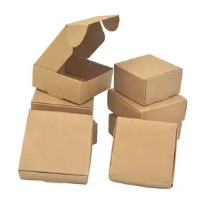 リサイクルクラフトブランクギフト収納ラップパッケージカートン段ボールクラフト紙箱