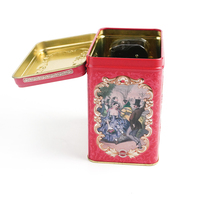 Caja de regalo de lata Musical de lujo personalizada, con tapa de solapa de impresión en relieve, regalo de Navidad