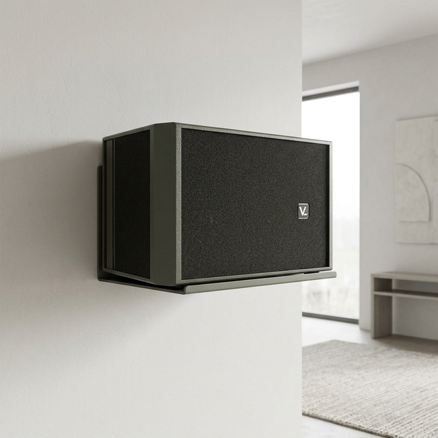 K10.1 Professional Full-Frequency Passive Monitor Audio Speaker Wall-Mounted for Private Rooms Conference Rooms Dance Indoor