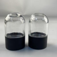 Pot en verre résistant aux enfants de 90ml avec bouchon étanche aux enfants Pot en verre à dôme à fleurs sèches