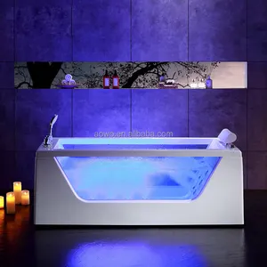 2023 new acrylic indoor luxury massage bathtub whirlpool bathtub surfing massage spa bathtub with color lights Bubble bath spa