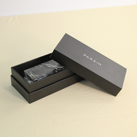 Cajas de Empaque Rígidas de Dos Piezas con Tapa Personalizada, con Relieve y Laminado Mate para Exhibición de Productos de Lujo Modernos, Materiales Reciclados