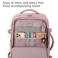 Sac à dos pour ordinateur portable en polyester durable, multi-poches, pour les voyages de travail et l'utilisation quotidienne professionnelle