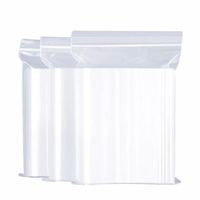 Sacs de congélation refermables en plastique LDPE transparents personnalisés, réutilisables, avec fermeture éclair, pour l'emballage alimentaire, sacs de congélation en plastique transparent