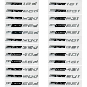 Emblema Adhesivo para Maletero Trasero Compatible con BMW X1 X3 <span class=keywords><strong>X5</strong></span> X6 XDrive20i 30i 35i 40i 28i |   Emblema Decorativo Exterior para Automóvil en Negro Brillante - Product Image 4