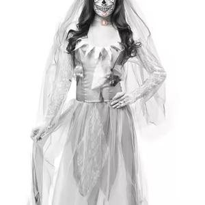 Disfraces de Halloween de Alta Calidad a Bajo Precio, Capa de Algodón, Disfraces de Novia Fantasma para Mujer - Product Image 3