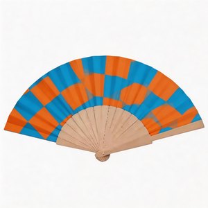 Abanico de Mano de Bambú con Logotipo Personalizado Impreso para Bodas en la Playa, Fiestas, Abanicos Plegables de Mano - Product Image 3