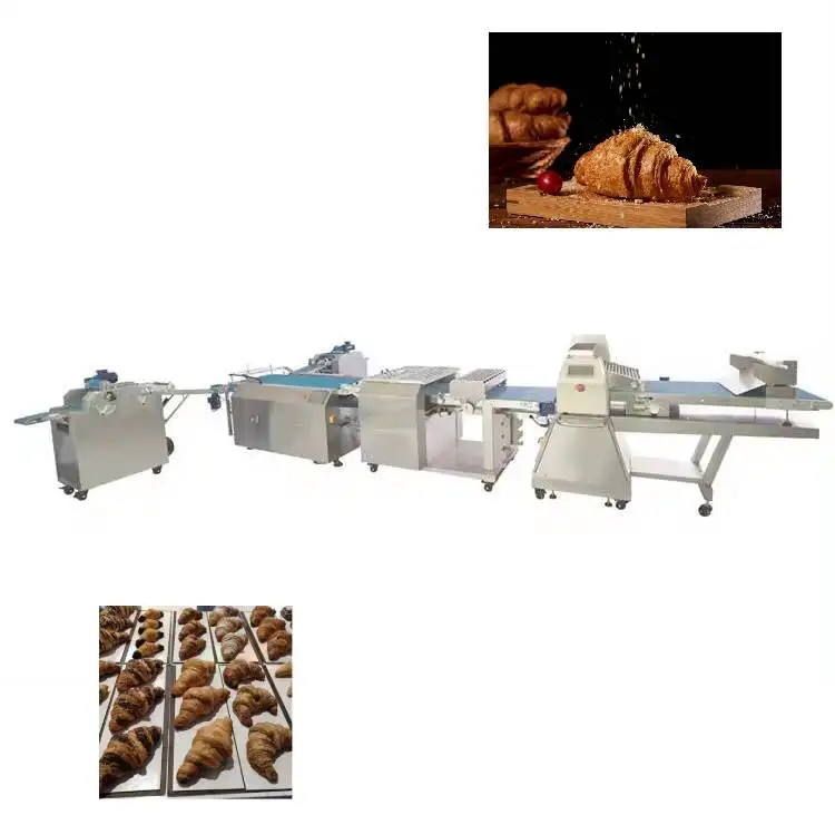 Youdo machinery croissant bread forming making machine professional bakery croissant roller pastry
