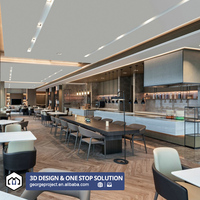 Service de design d'intérieur 3D pour hôtels, style moderne, rendu 3D, solution tout-en-un aux États-Unis