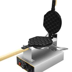 Machine à gaufres bulles professionnelle électrique à revêtement antiadhésif, simple tête, réglable, pour cornets à œufs, avec minuterie, pour stand alimentaire - Product Image 2