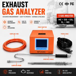 Analyseur d'émissions de fumée portable pour véhicules diesel, analyseur de gaz d'échappement, <span class=keywords><strong>opacimètre</strong></span> - Product Image 4