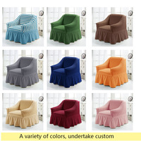 Sarung Sofa Sectional Motif Tanaman Modern dari Kain Polyester/Spandex Busa yang Mudah Dibersihkan, All Inclusive, Single, Universal untuk Semua Musim