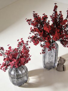 Guirnalda de Flores Artificiales de Seda Hechas a Mano en Blanco y Rojo para Halloween, Decoración de Mesa y Pared - Product Image 3