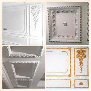 Tùy chỉnh chống cháy Polyurethane trang trí tường Bảng điều khiển khuôn kiến trúc khắc <span class=keywords><strong>PU</strong></span> bọt cho tường mouldings - Product Image 4