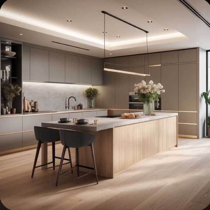 Modern America Island Kitchen Design Whole Kitchen Cabinet Set Solid ...