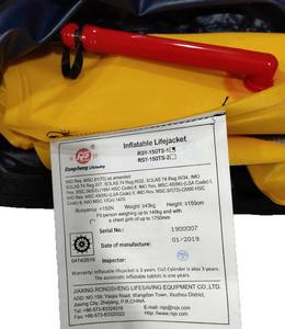 Giubbotto di salvataggio gonfiabile automatico 150N camera doppia per la sicurezza della pesca in barca degli adulti - Product Image 4