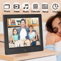 Bingkai Foto Digital 8-Inci - Bingkai Gambar Digital dengan Layar HD 1024x768, Putar Otomatis Melalui Slot USB/Kartu SD dan Remote Control