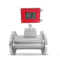 Débitmètre à turbine à gaz gpl naturel bon marché débitmètre de gaz à air comprimé propane n2 azote avec sortie LCD 4-20mA