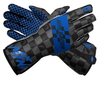 Conception de couture inversée Gants de jeu de course Sim antidérapants Doigts pré-incurvés Écran tactile Go Kart Gants de karting pour hommes