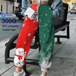 <span class=keywords><strong>Pantaloni</strong></span> Fitness Morbidi da Donna Personalizzati all'Ingrosso di Alta Qualità, Nuova Collezione Autunno-Inverno <span class=keywords><strong>con</strong></span> Stampa Natalizia - Product Image 1