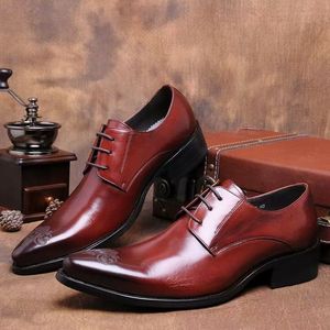 Chaussures de mariage montantes pour hommes, style italien, en cuir véritable, à boucle moine, à lacets, faites à la main, mocassins et Oxford de ville - Product Image 3