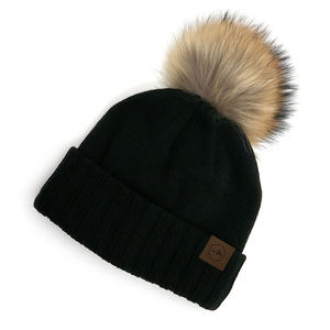 หมวกฤดูหนาวหมวกบีนนี่ปอมสำหรับคุณแม่และฉันขนาดแตกต่างกันพร้อมซับในขนแกะอบอุ่น - Product Image 6