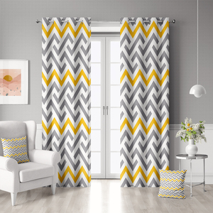 Stile nordico giallo stampato tenda oscurante semplice <span class=keywords><strong>soggiorno</strong></span> camera da letto <span class=keywords><strong>tende</strong></span> finestra per Hotel & ospedale di alta qualità - Product Image 1