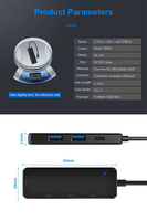 Tipe C HUB 4 Port USB-C Ke USB 3.0 Splitter Converter OTG Adapter Hub Kabel untuk Macbook Pro iMac PC Laptop Notebook Aksesoris