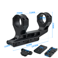 Support de montage optique décalé LWXC Tactical UN Series pour lunette de chasse, base métallique ou lunette LPVO, point rouge, base de montage de lunette