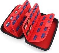 Étui rigide en EVA imperméable et résistant aux rayures pour cartes de jeu Nintendo Switch / DS - Pochette de rangement de voyage pour 24 cartes de jeu