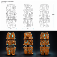 Testeur de commutateurs de clavier robotisés personnalisés V99 en ABS forgé Totem Artisan avec impression UV pour clavier mécanique, jouet de bureau, cadeau