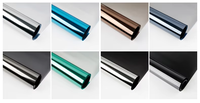 Film de fenêtre miroir à sens unique Protection UV Confidentialité Teinte de fenêtre solaire pour la maison Noir Argent Bleu Gris Brun Teinte de fenêtre