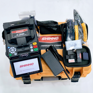 Shinho X-500 Fiber Fusion Splicer 4 Motors Core Alignment Handheld Fiber <b>Splicing</b> <b>Machine</b> 7s Fast <b>Splicing</b> With Fiber Cleaver - Product Image 1