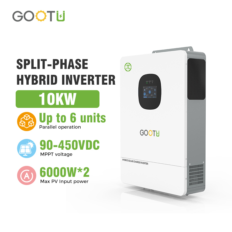 Gootu <strong>10Kw</strong> Off Grid Split-Phase <strong>Solar</strong> <strong>Inverter</strong> Parallel Support 120V/240V Spi-10K-Up 10000W for Single-Phase Pv <strong>Solar</strong> <strong>System</strong>