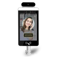 Tablette de contrôle d'accès Android 8 pouces avec écran tactile PCPA, reconnaissance faciale/empreintes digitales/code QR/NFC et caméra thermique