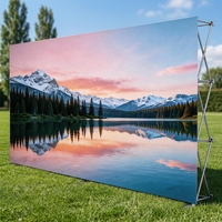 Support de bannière pliable en tissu avec cadre en aluminium facile à transporter pour la promotion sur site, les salons professionnels et la promotion de marque - Fournisseur