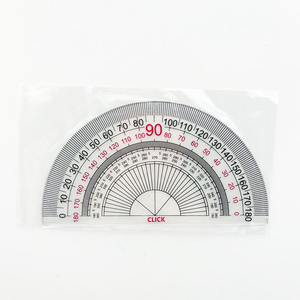 Fabrika doğrudan sıcak satış temizle kalibrasyon dayanıklı yarım daire 0-180 derece iletki öğrenciler için - Product Image 3
