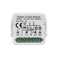 Tuya Smart ZigBee/Wi-Fi Module de commutateur de rideau pour moteur de store de volet roulant électrique 1/2CH fonctionne Alexa Hey Google