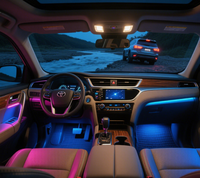 Éclairage ambiant de haute qualité pour l'intérieur de Toyota Highlander-Plusieurs options de couleur pour une ambiance de cabine de voiture familiale personnalisée