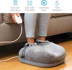 Riscaldamento e vibrazione del piede massaggiatore scarpe funzione elettronica manuale per gambe scarpe riscaldate - Product Image 5