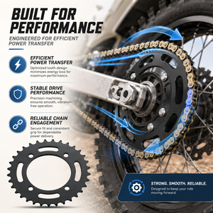 Pignon de chaîne arrière 420 chaînes 35 dents 76 mm pour moto, kart, buggy, <span class=keywords><strong>quad</strong></span>, pièces de VTT - Product Image 2