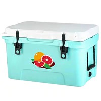 Glacière isotherme rotomoulée 65QT robuste à parois épaisses pour le camping, la pêche, les aliments et les canettes sur plusieurs jours